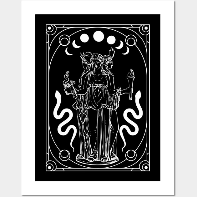 Hekate Occult Nouvea - Light Wall Art by Curio Pop Relics